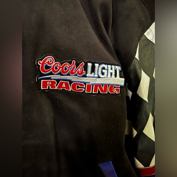 Rare Coors Light Racing Silver Bullet NASCAR Kyle Petty #42 Jeff Hamilton Jacket - Picture 5 of 9